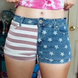 🇺🇲 American Flag Jean Shorts by Vanilla Star 🌟